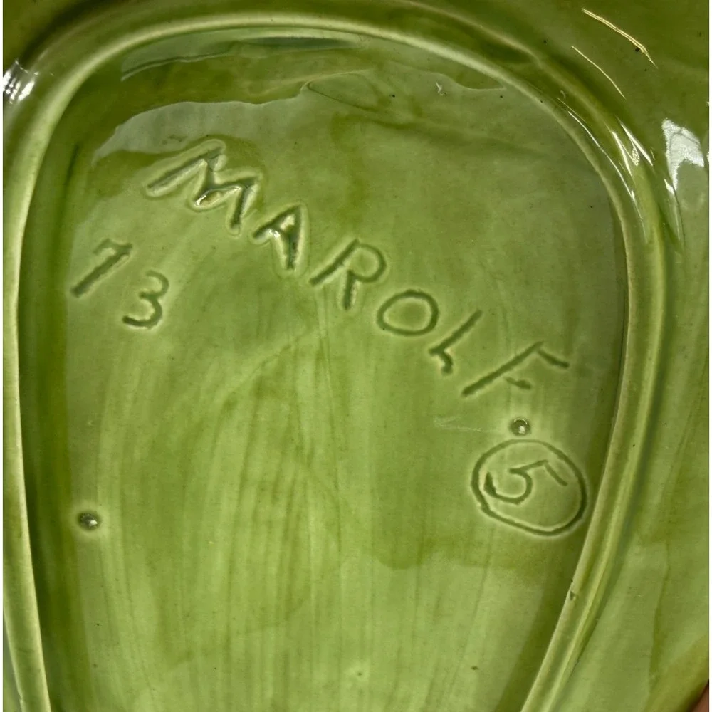 Vintage Corn on the Cob Covered Butter Dish Majolica Style Ceramic Farmhouse 8.5